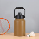 Double Wall Half Gallon Insulated Water Bottle Jug 64oz 128oz Stainless Steel Sports Water Flask with Handle - TrendTrove
