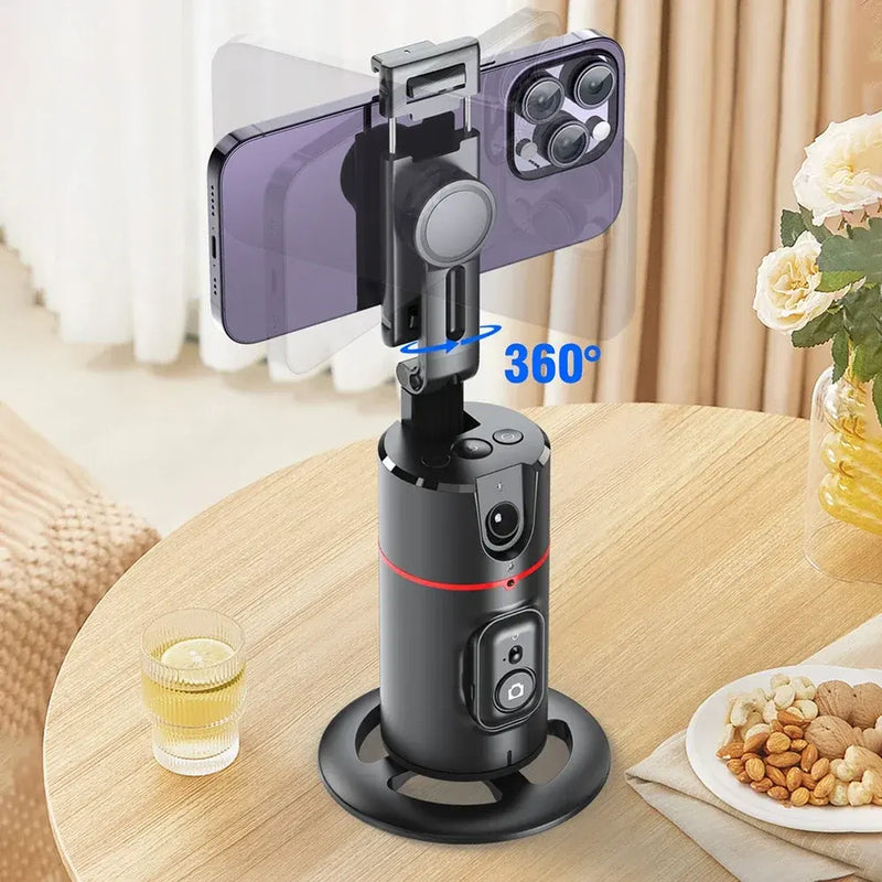360 Auto Face Tracking Gimbal Auto Tracking Phone Holder Smart Selfie Gimbal Stabilizer with Gesture Control - TrendTrove