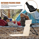 Foldable Camping Chair Outdoor Garden Park Single Lazy Chair Backrest Cushion Picnic Camping Folding Back Chair Beach Chairs - TrendTrove