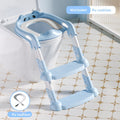 Foldable stepped auxiliary stool toilet