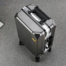 Aluminum Frame Trolley Case with USB Port and Combination Lock