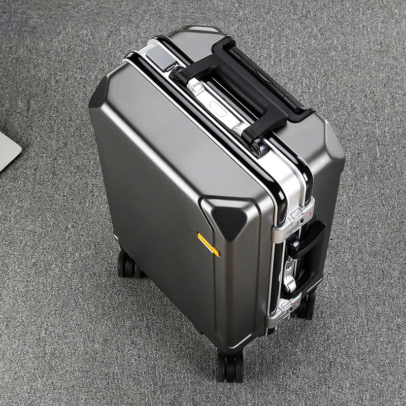Aluminum Frame Trolley Case with USB Port and Combination Lock