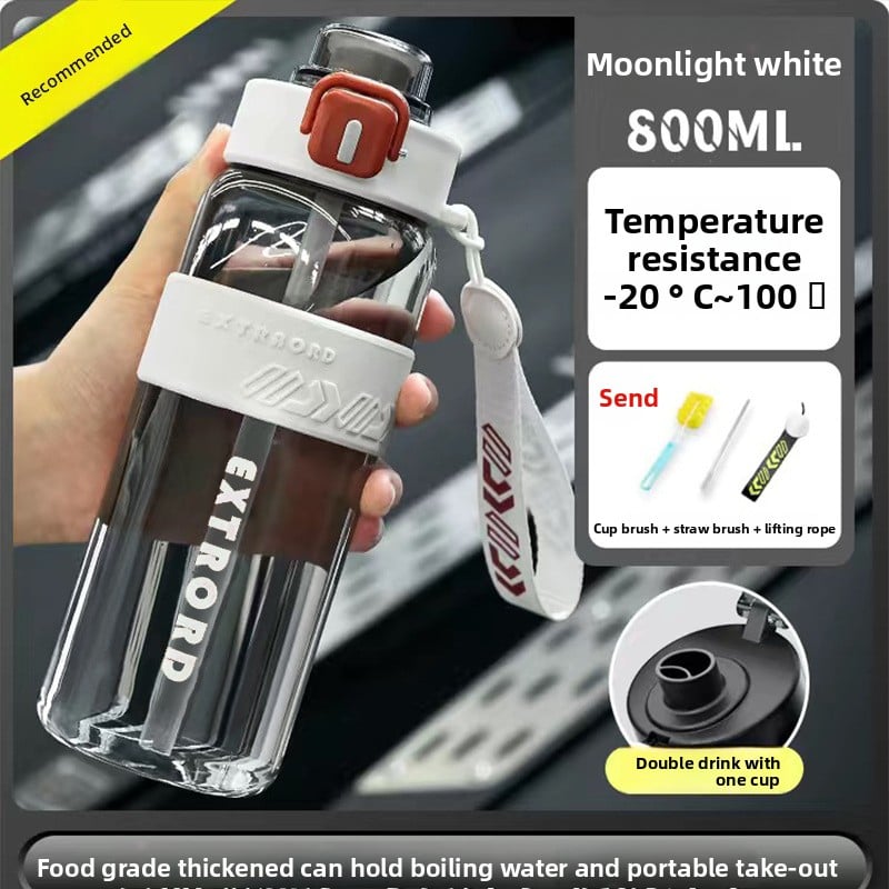 Large-capacity sports water bottle