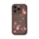Light brown butterfly iPhone case