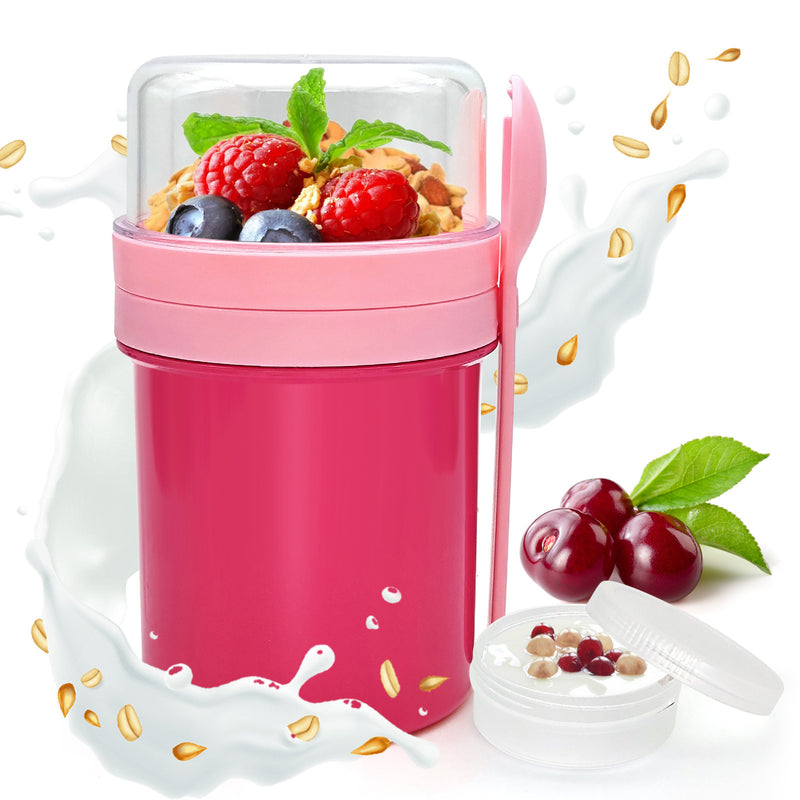 Double-layer portable yogurt cup