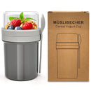 Double-layer portable yogurt cup