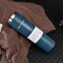 Travel cup vacuum insulated coffee cup