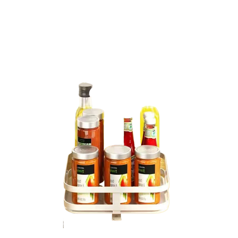 Adjustable Rotatable Metal Kitchen Spice Storage Rack