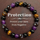 Natural Amethyst Tiger Eye Turquoise Bracelet