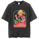 Washed and distressed T-shirt