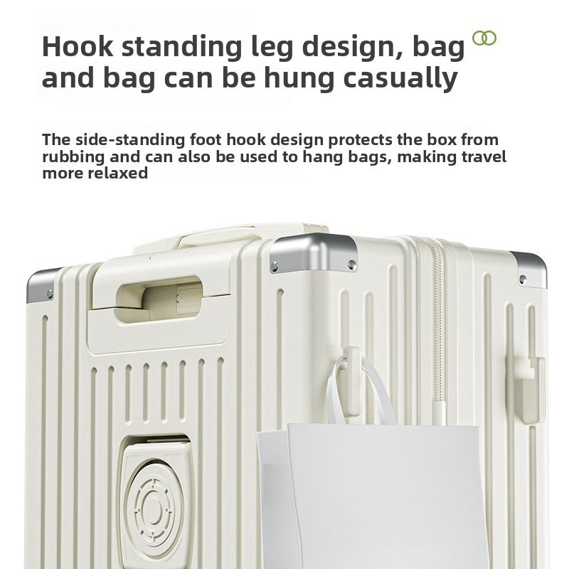 Retro Silent Wheel Travel Luggage Suitcase with Combination Lock