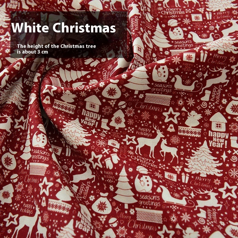 Christmas Fabric Creative Fabric Cotton Handicraft DIY Material Cotton Doll Cartoon Clothes For The Elderly