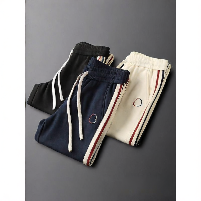 Men's Side Stripe Fleece-Lined Sweatsuit Set