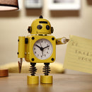Metal Robot Luminous Alarm Clock