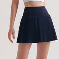 Lycra Pleated Yoga Skirt Anti-slip Badminton