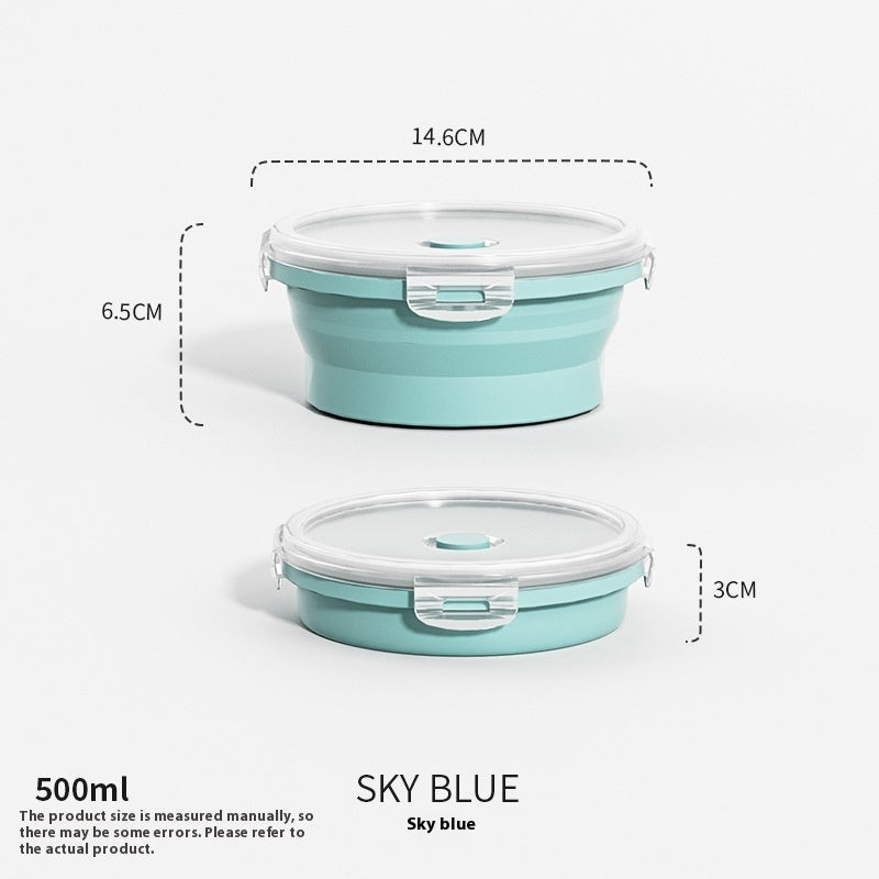 Travel Outdoor Silicone Folding Lunch Box