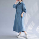 Women's Long Sleeve Denim Coat
