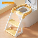 Foldable stepped auxiliary stool toilet