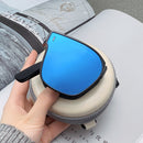 Folding sunglasses can be worn over men's myopia glasses