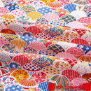 All-cotton Japanese-style gold-embossed fabric