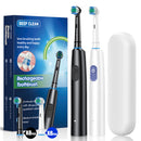Rotating Electric Toothbrush with 5 Modes and Soft Bristles