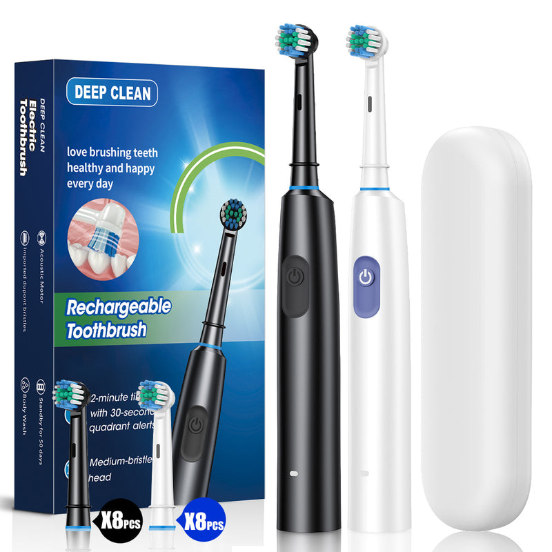 Rotating Electric Toothbrush with 5 Modes and Soft Bristles