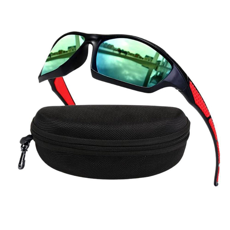 Men's polarized sunglasses and colorful film windshields
