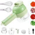 Wireless Electric Vegetable Dicer with Egg Beater Attachment