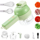 Wireless Electric Vegetable Dicer with Egg Beater Attachment