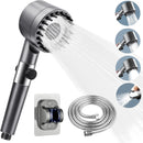 3 Modes Shower Head With Filter High Pressure Water Saving Massage Scalp