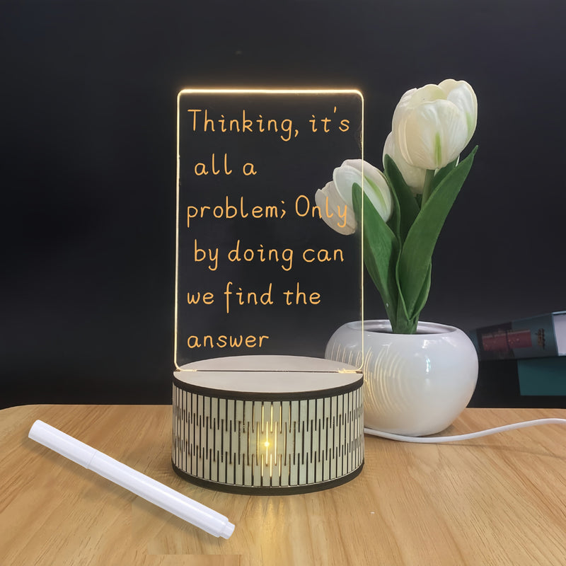 LED lamp memo board bedside lamp