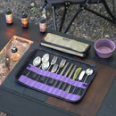 Outdoor barbecue utensil storage bag