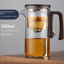 Xiaoman Waist new rodless elegant cup, one click magnetic suction filter glass tea pot, automatic tea separation tea cup - TrendTrove