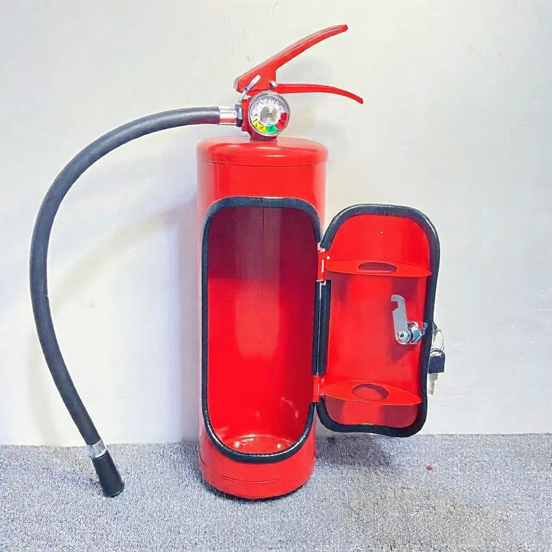 Mini Fire Extinguisher Wine Cabinet Decoration Iron Ornament