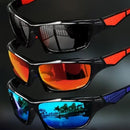 Men's polarized sunglasses and colorful film windshields