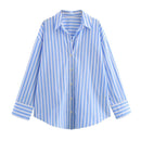 Women's Classic Striped Loose Shirt