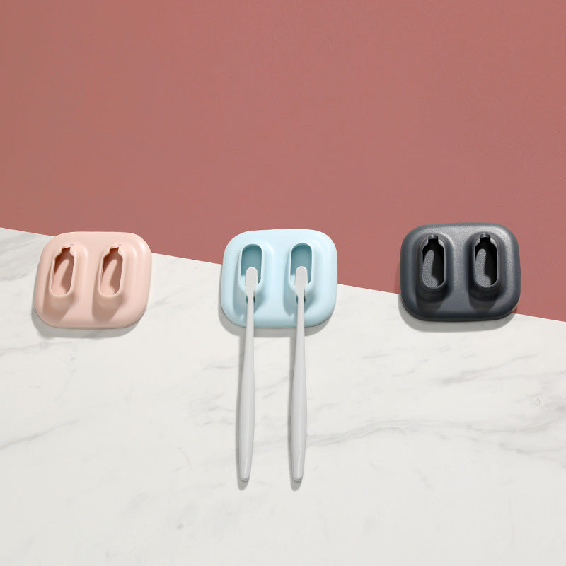 Suction wall couple toothbrush box hanger