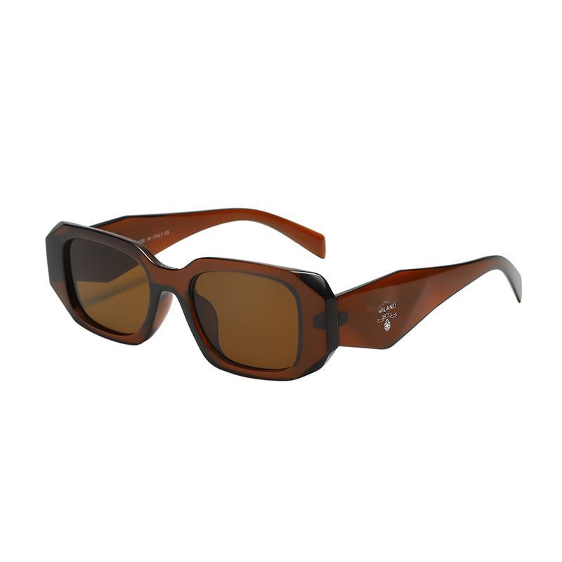 Fashionable men's and women's square-framed sunglasses