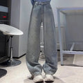 Women's High Waist Wide Leg Light Blue Denim Jeans