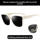 Folding sunglasses can be worn over men's myopia glasses