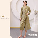Thin satin bathrobe with quick drying water absorption for couples women's long and plus size yukata for men - TrendTrove