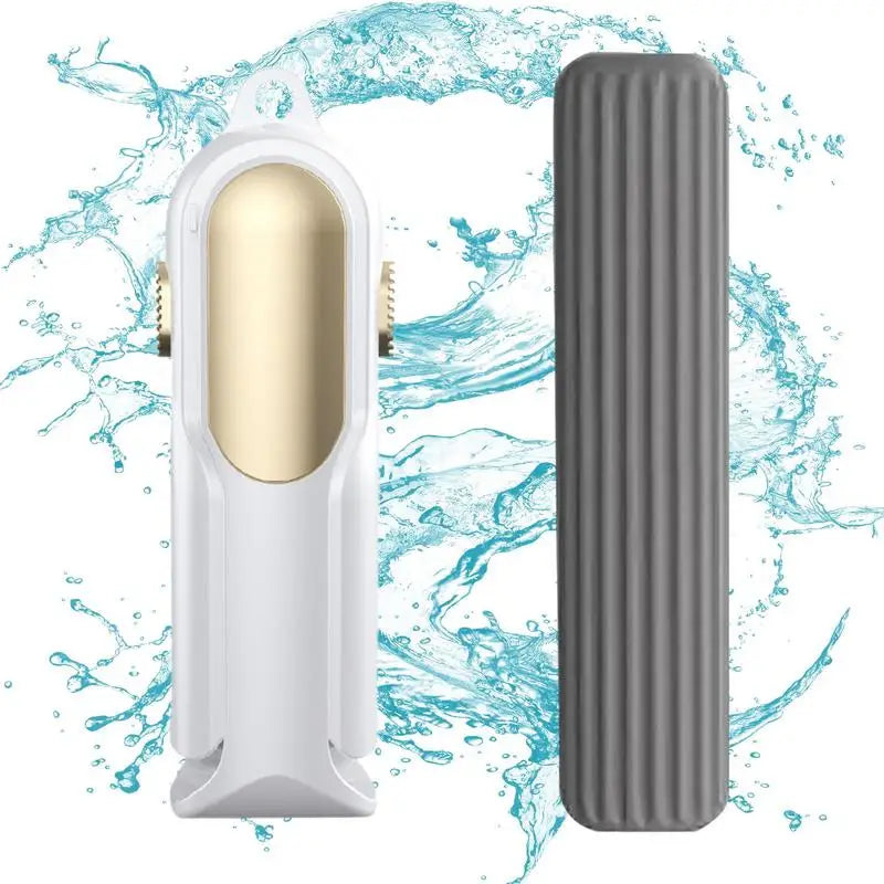 Mini Squeeze Mop Small Cleaning Mop Handheld Kitchen Desk Bathroom Window Glass Sponge Wet And Dry Use Mop For Desktop Car Glass - TrendTrove