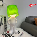 USB plug-in creative MR P shy desk lamp a little shy boy naughty night light without plug - TrendTrove