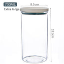 Transparent storage jars for household kitchens