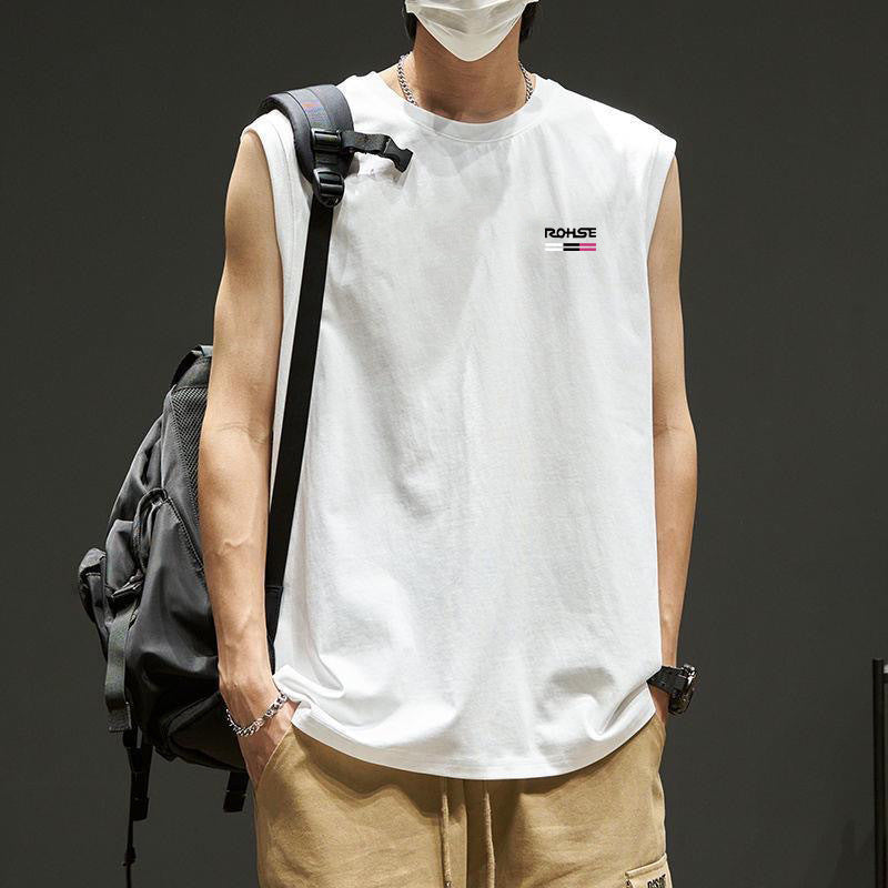 Men's Quick-Dry Sleeveless T-Shirt Loose Fit Workout Top