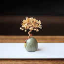 Natural Citrine Wealth Tree Decoration for Home Office