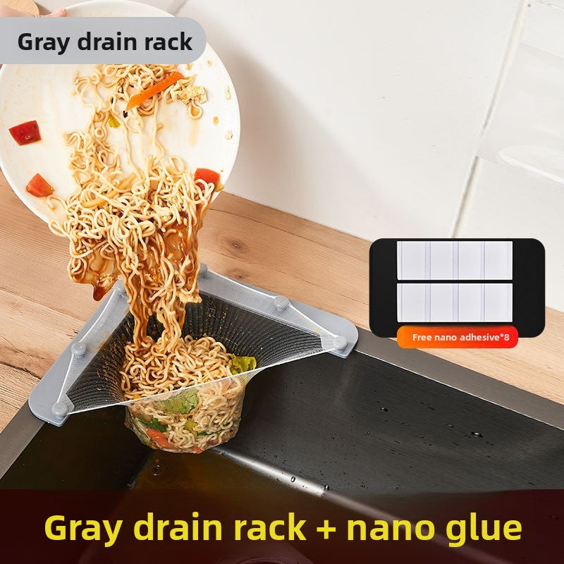 Kitchen Sink Filter Net and Triangular Rack