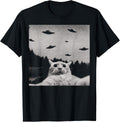 Alien Cat-shaped Unidentified Flying Object T-shirt