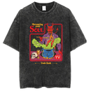 Washed and distressed T-shirt