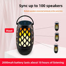 Portable Bluetooth Speaker with LED Flame Effect